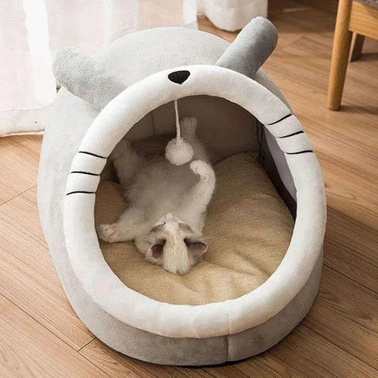 CocoonCat™ – Niche Douillette Fleur pour Chat